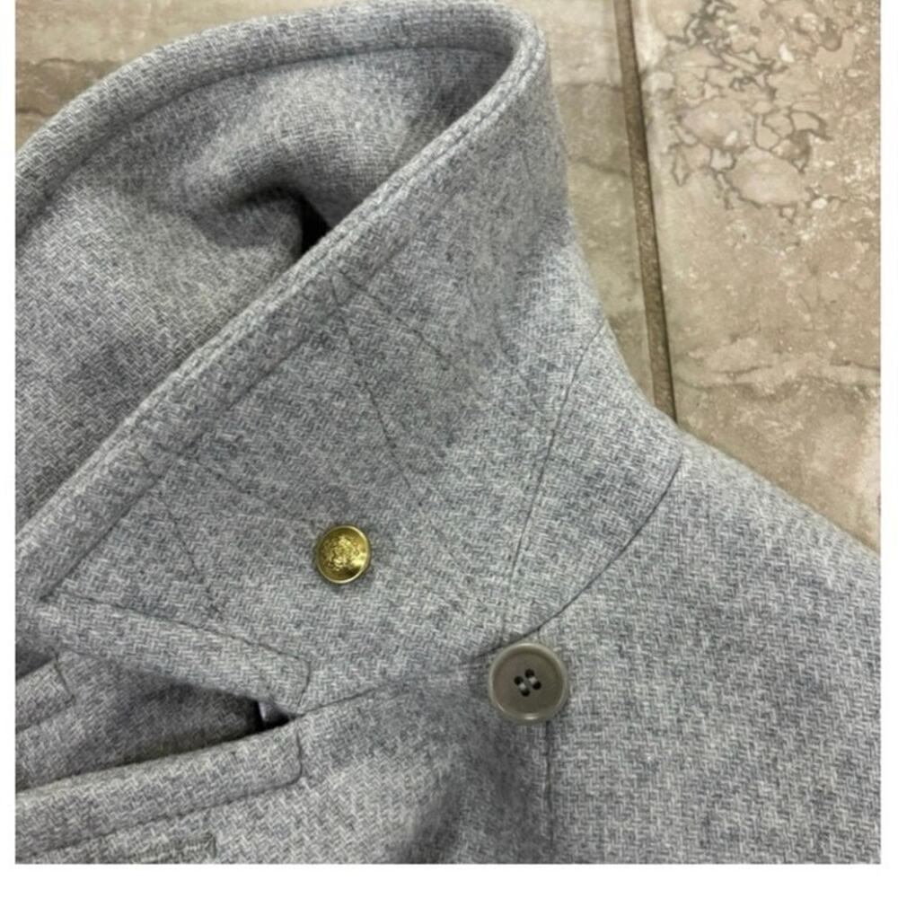 NWOT J.Crew Majesty Peacoat in Stadium Cloth by Nello Gori Size 0 - Picture 5 of 12